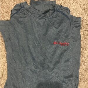 Columbia Charcoal Tee with Red Emblem